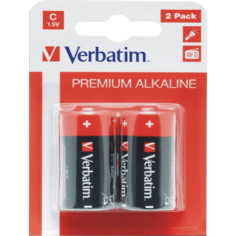 Verbatim C Alkaline Batteries 2-pack 49922