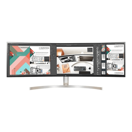 LG UltraWide 49-inch 5120 x 1440p Dual QHD 32:9 5ms 60Hz AH-IPS LED Curved Monitor 49WL95C