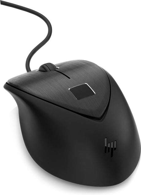 HP USB Fingerprint Mouse USB Type-A Ambidextrous 4TS44AA