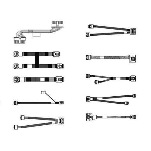 Lenovo ThinkSystem SR650 v2 3.5-inch Chassis Front Backplane Cable Kit