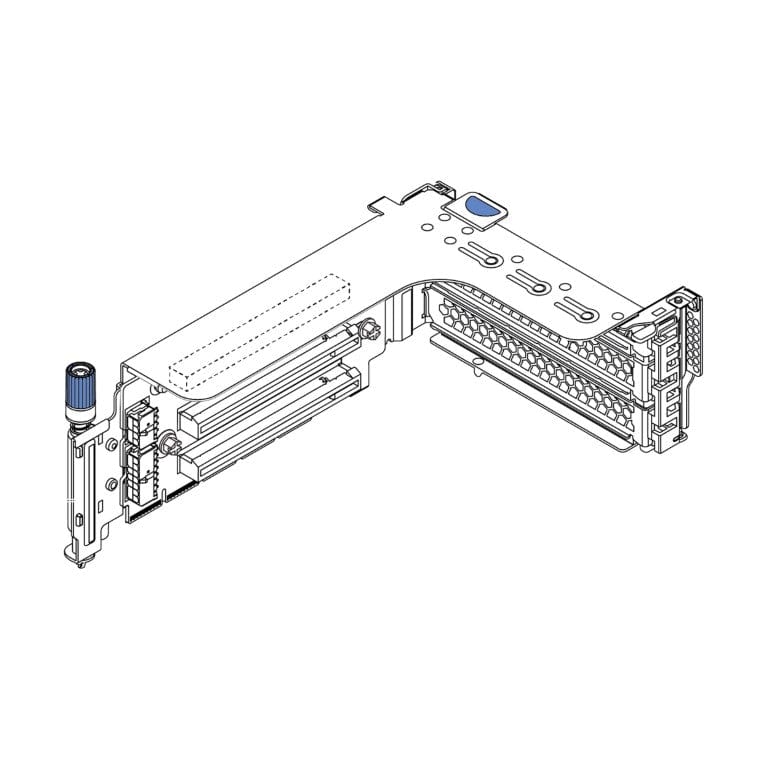 Lenovo ThinkSystem SR650 v2 x16/x8/x8 PCIe G3 Riser 1/2 Option Kit v2 4XH7A61080