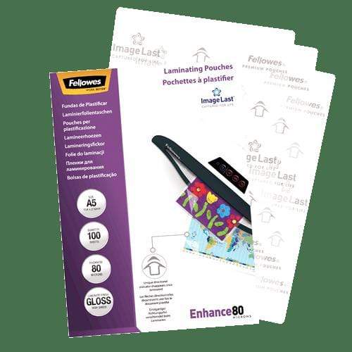 Fellowes ImageLast A5 80 Micron Laminating Pouch 100-pack 5306002