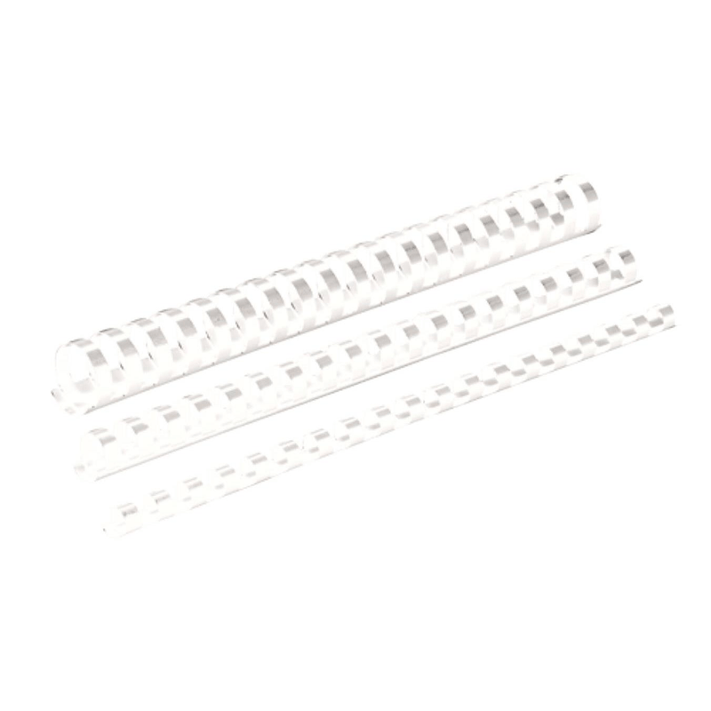 Fellowes 19mm Plastic Binding Combs White 5347405