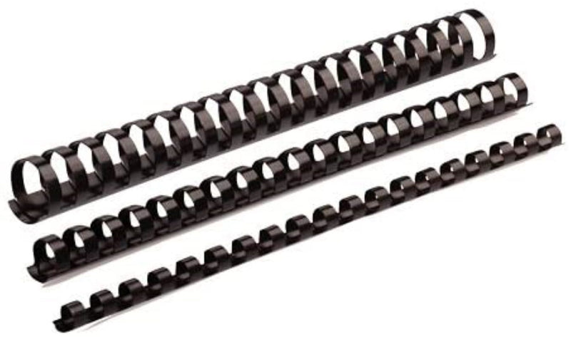 Fellowes 22mm Plastic Binding Combs Black 5348103