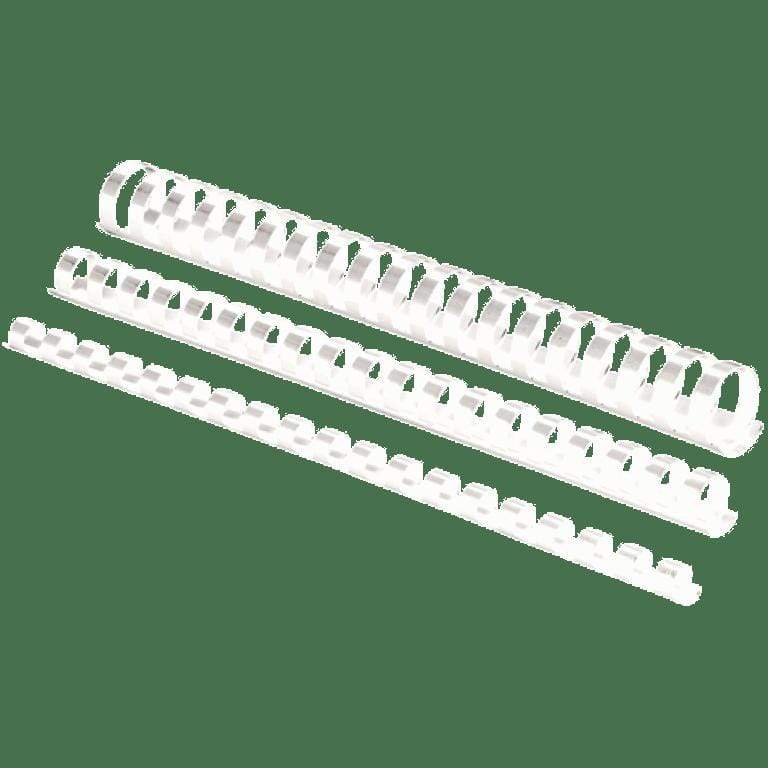 Fellowes 25mm Plastic Binding Combs White 5348204