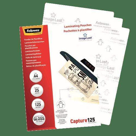 Fellowes ImageLast A4 125 Micron Laminating Pouch 25-pack 5396301