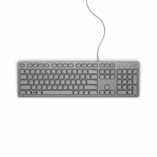 Dell KB216 Keyboard USB QWERTY US International Grey 580-ADHR