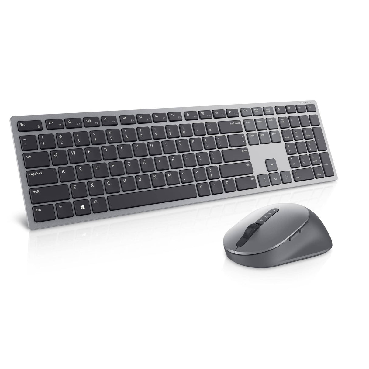 DELL KM7321W keyboard RF Wireless + Bluetooth QWERTY US International Grey, Titanium