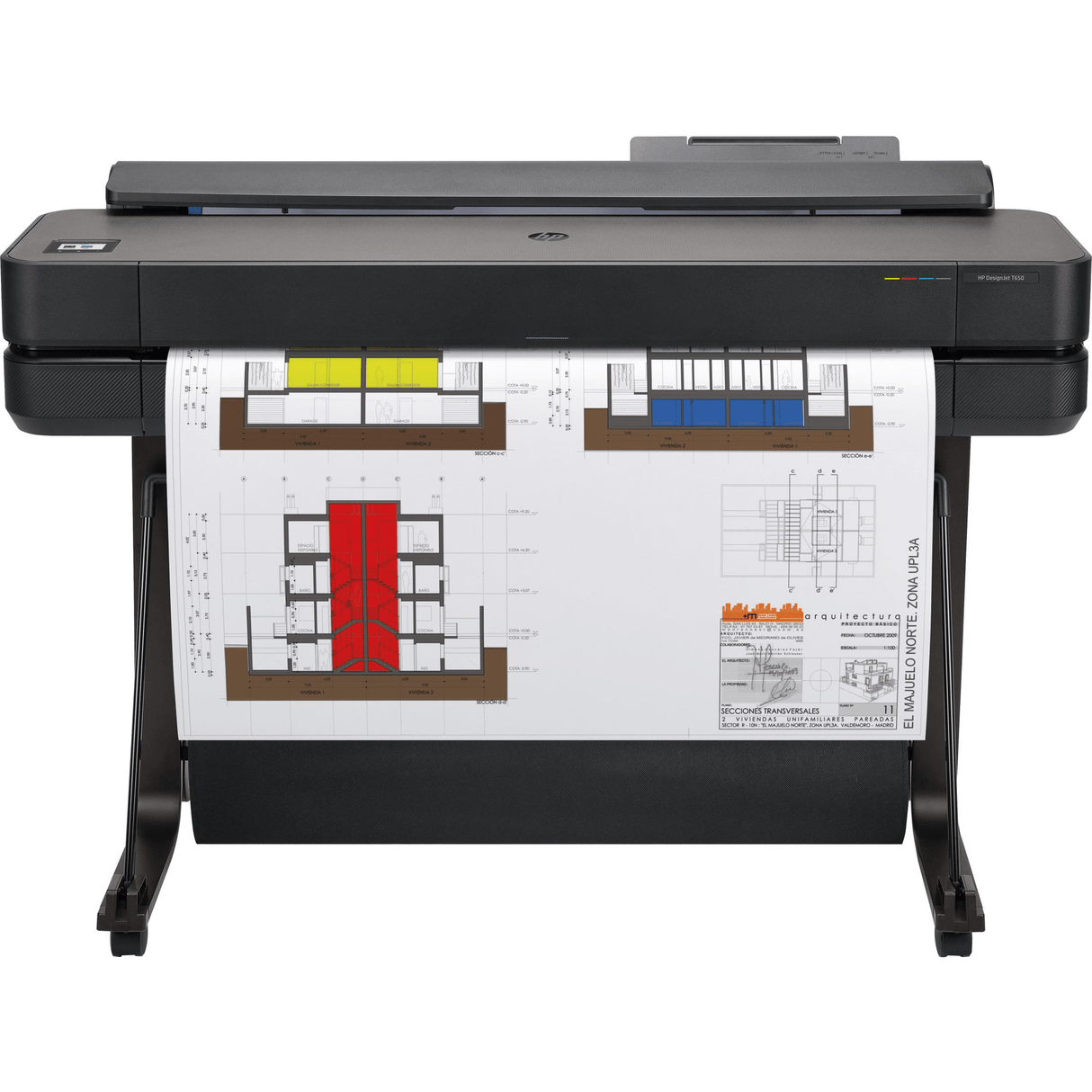 HP Designjet T650 large format printer Wi-Fi Thermal inkjet Colour 2400 x 1200 DPI 914 x 1897 mm Ethernet LAN