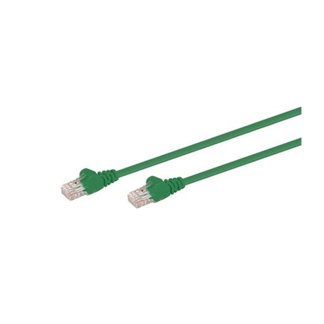 LinkQnet 2M CAT5E Moulded Flylead - Green