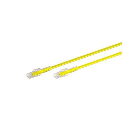 LinkQnet 2M CAT5E Moulded Flylead - Yellow