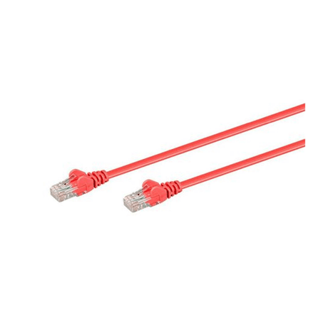 LinkQnet 2M CAT5E Moulded Flylead - Red