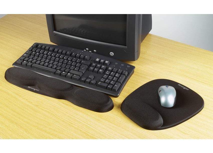 Kensington Foam Mousepad with Integral Wrist Rest Black