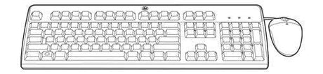 HPE 631344-B21 Keyboard USB QWERTY English Black