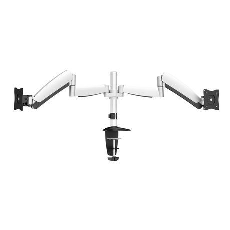 Equip 13-inch to 27-inch Articulating Dual Monitor Desk Mount Bracket 650113