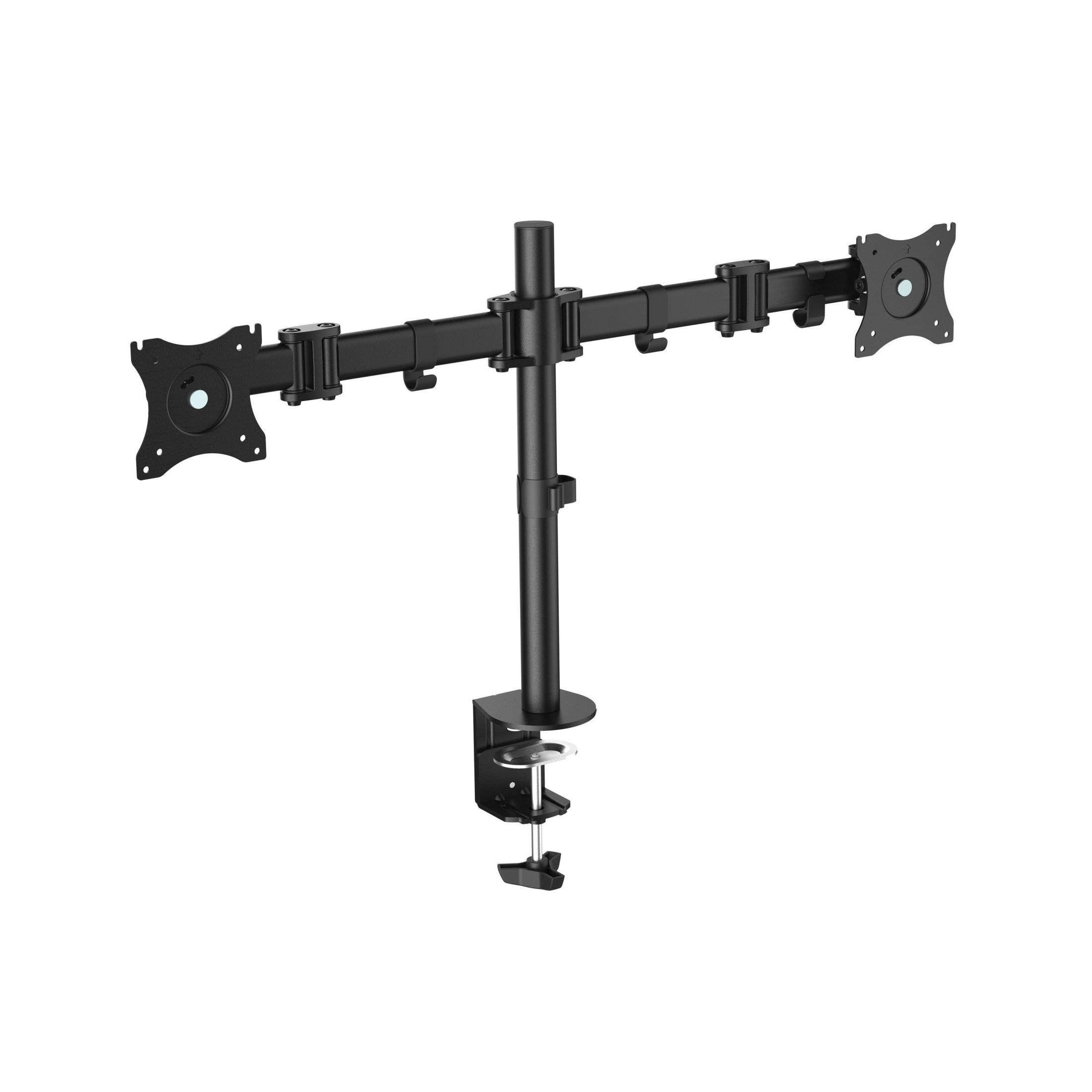 Equip 13-inch to 27-inch Articulating Dual Monitor Desk Mount Bracket