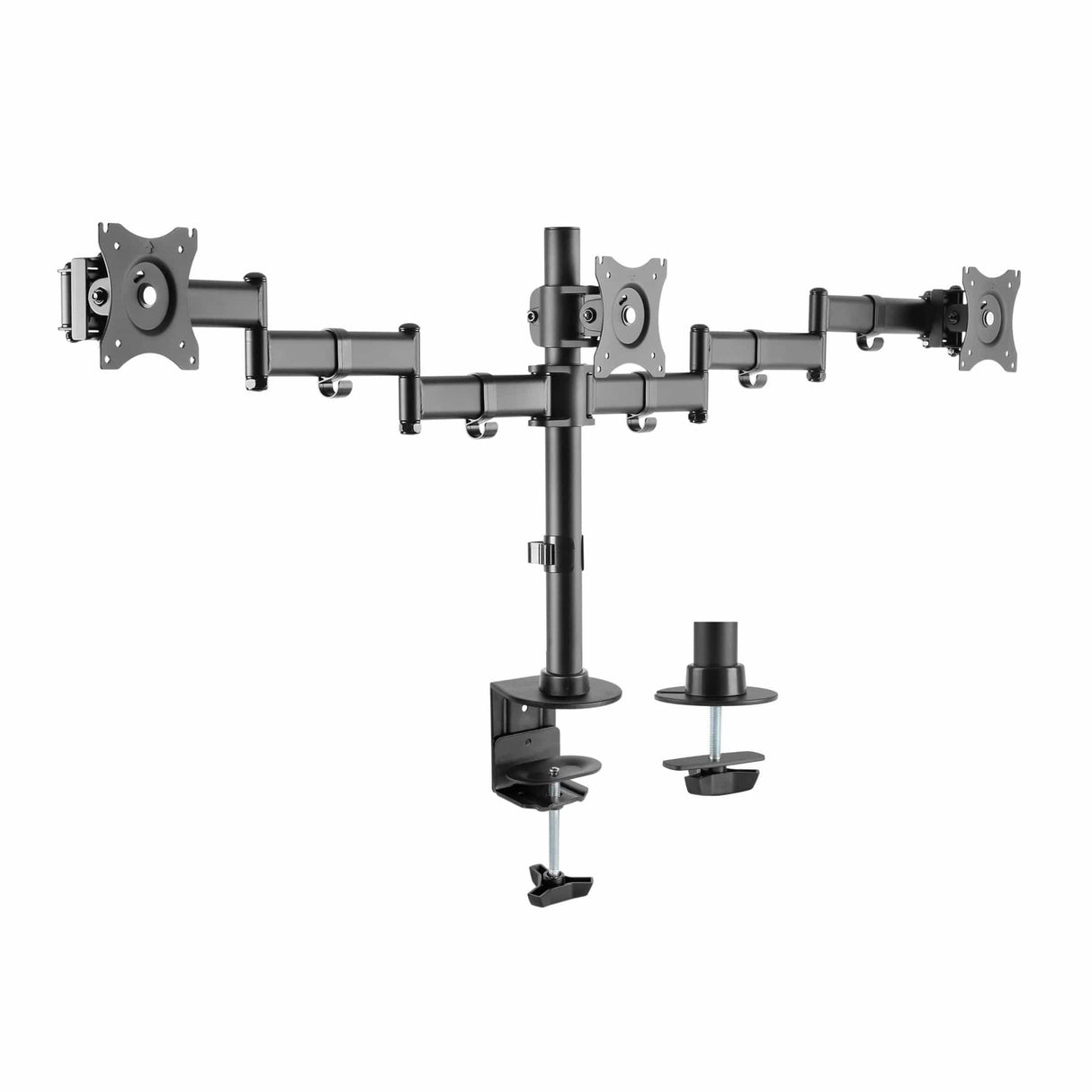 Equip 13-inch to 27-inch Articulating Triple Monitor Desk Mount Bracket 650116