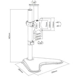 Equip 13-inch to 32-inch Articulating Monitor Tabletop Stand 650122