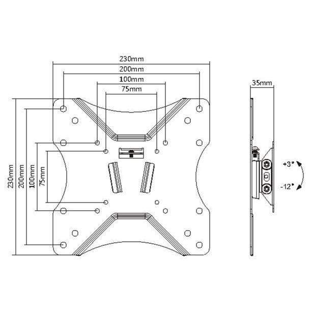 Equip 23-inch to 43-inch Slim TV Wall Mount Bracket 650401