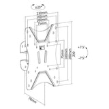 Equip 23-inch to 42-inch Pivoting TV Wall Mount Bracket 650402