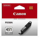 Canon CLI-451GY Grey Printer Ink Cartridge Original 6527B001 Single-pack