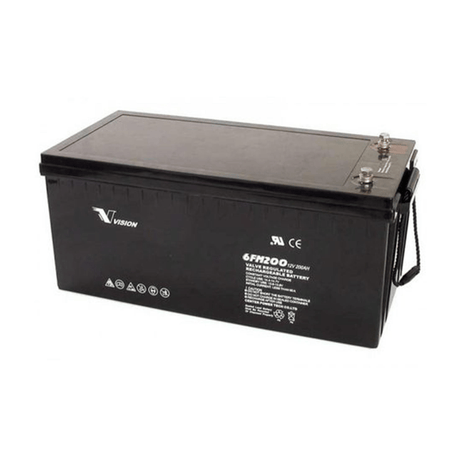 Vision Deep Cycle AGM Battery 6FM200Z-X