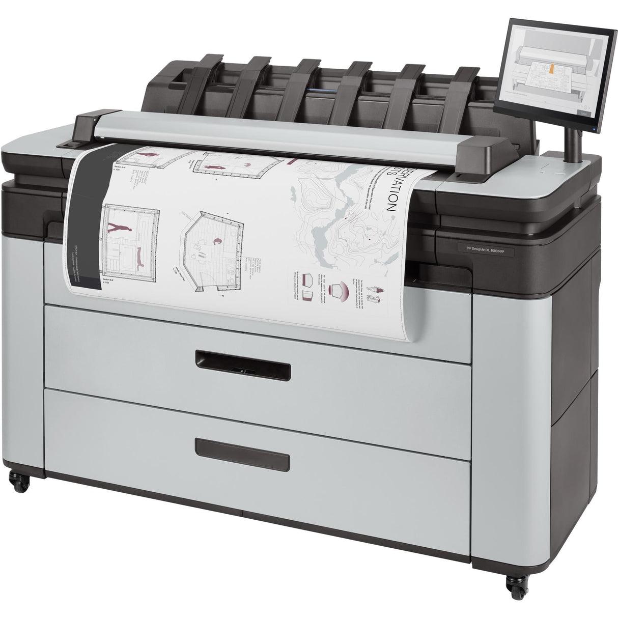 HP DesignJet XL 3600dr 36-in Multifunction Large Format Colour Printer 6KD25H