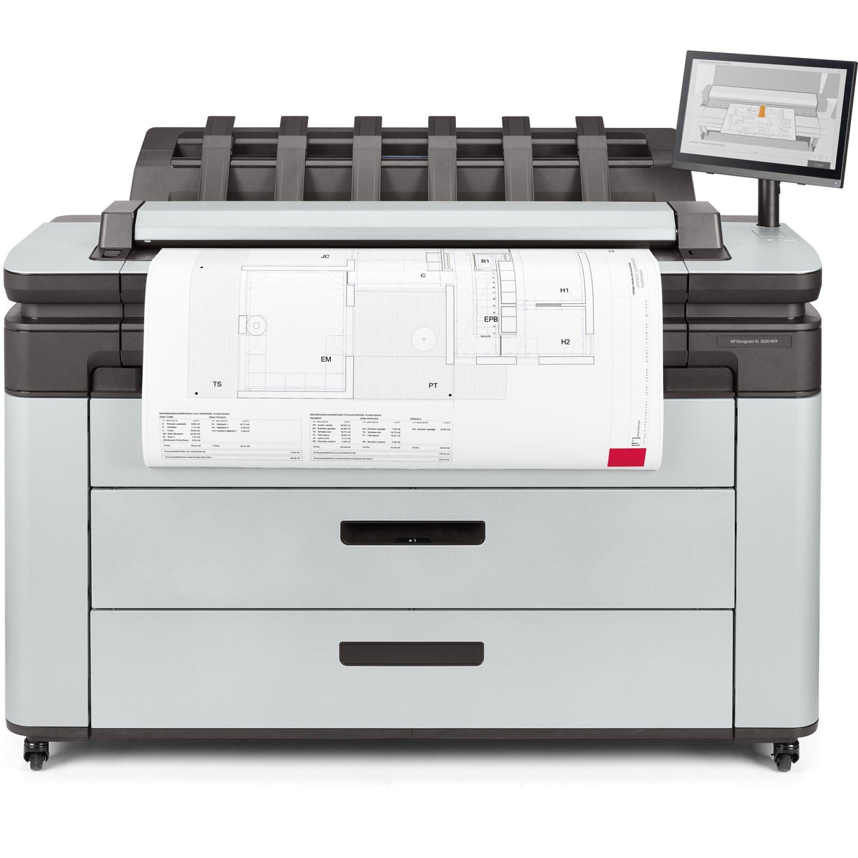 HP DesignJet XL 3600dr 36-in Multifunction Large Format Colour Printer 6KD25H