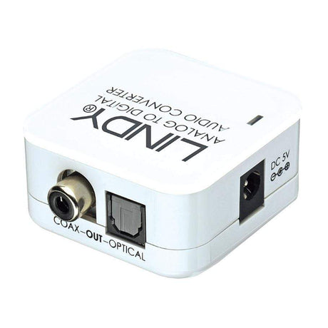 Lindy Analogue Stereo-SPDIF AUDIO CONVERTER White 70409