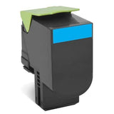 Lexmark 70C80C0 Cyan Toner Cartridge 1