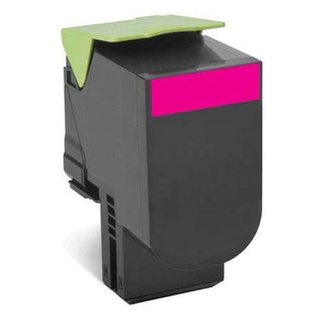 Lexmark 70C80M0 Magenta Toner Cartridge 1,000 Pages Original Single-pack