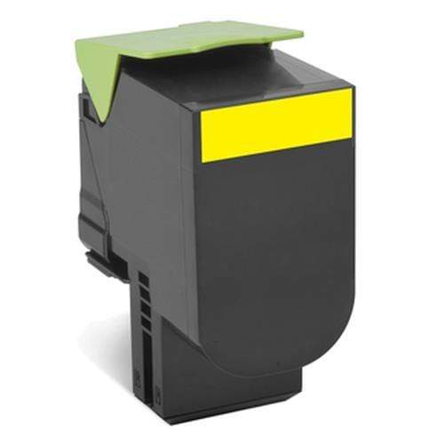 Lexmark 70C80Y0 Yellow Toner Cartridge 1