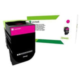 Lexmark 70C8HME Magenta Toner Cartridge 3,000 Pages Original Single-pack