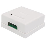 Intellinet 2-port CAT6 UTP WallMount Box - White 771467