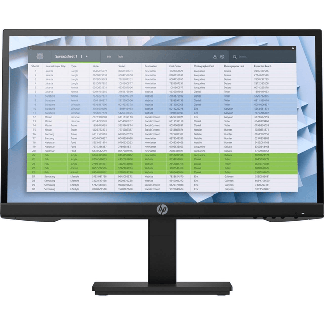 HP P22h G4 21.5-inch 1920 x 1080p FHD 16:9 75hz 5ms IPS Monitor 7UZ36AS