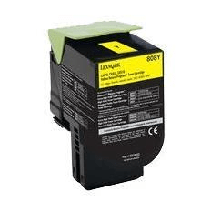 Lexmark 80C80Y0 Yellow Toner Cartridge 1