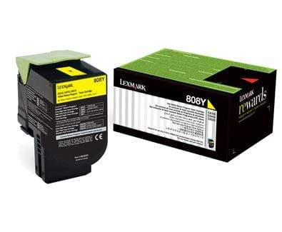 Lexmark 80C80Y0 Yellow Toner Cartridge 1