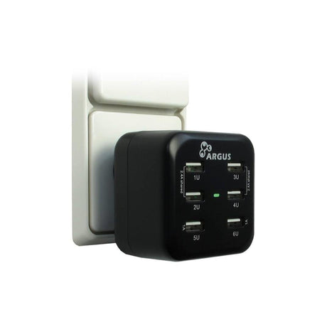 Inter-Tech Argus LS-6US USB Indoor Adapter Black 88885322