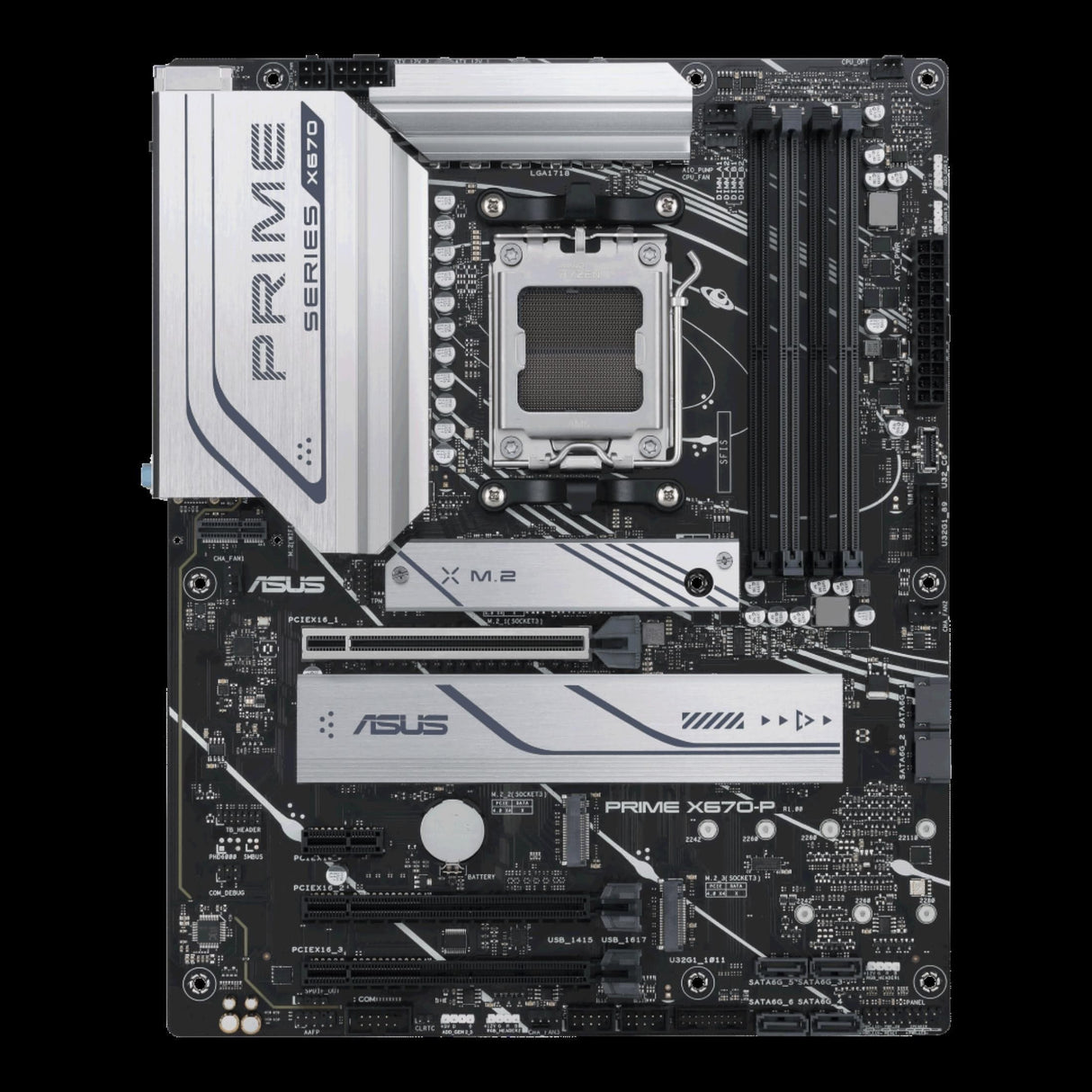 Asus Prime X670-P AMD Socket AM5 ATX Motherboard 90MB1BU0-M0EAY0