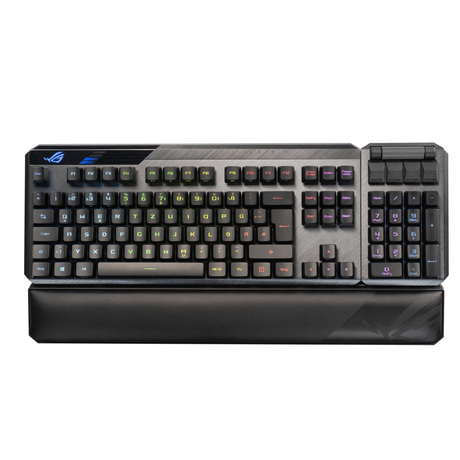 ASUS ROG Claymore II keyboard RF Wireless + USB Black