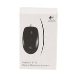 Logitech Business B100 Optical USB Mouse Ambidextrous 910-003357