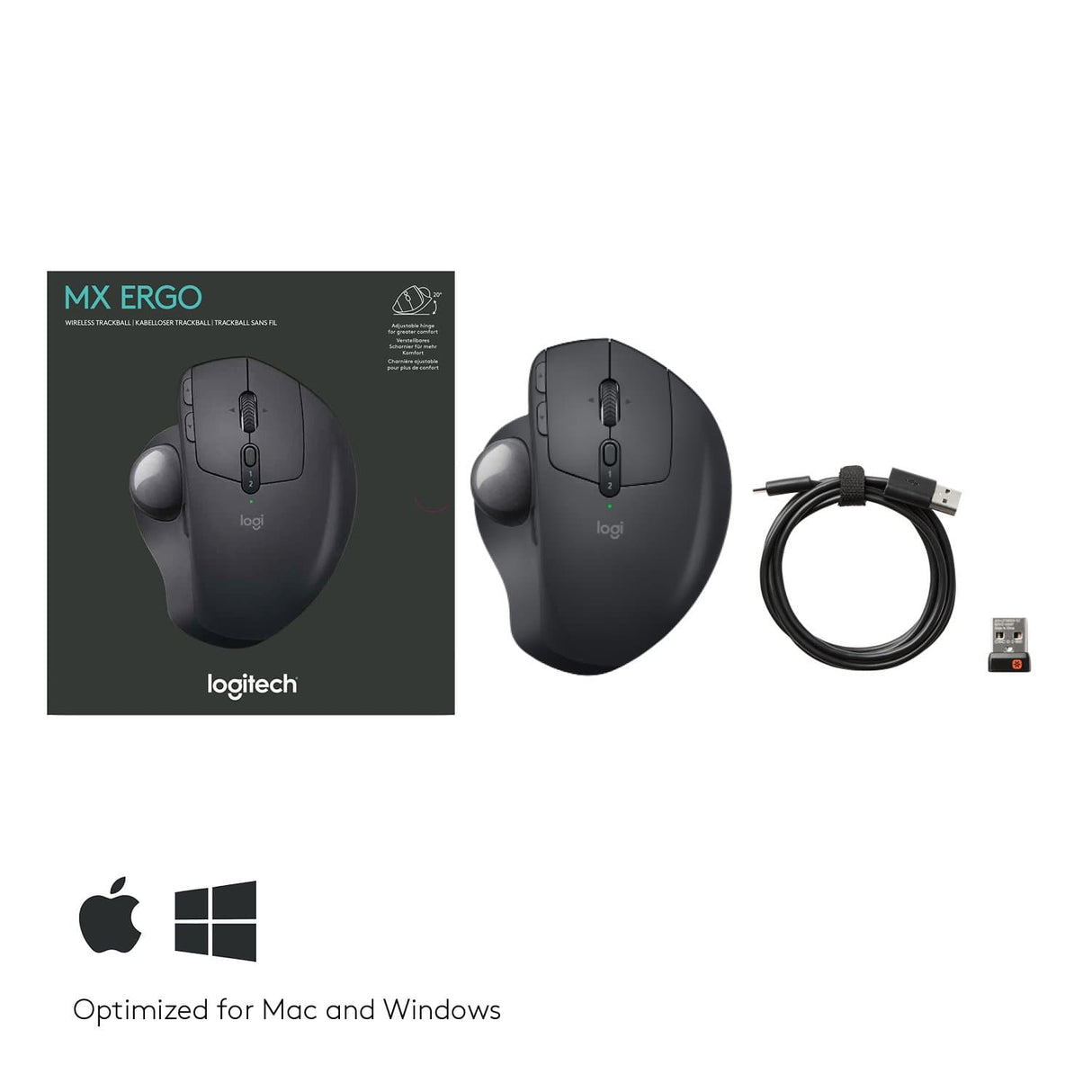 Logitech MX Ergo Trackball Bluetooth 2.4Ghz 910-005179