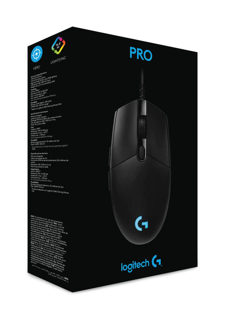 Logitech Pro Hero Mouse USB Type-A Optical Right-Hand 910-005441