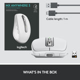 Logitech MX Anywhere 3 Wireless Mouse - Pale Grey 910-005989