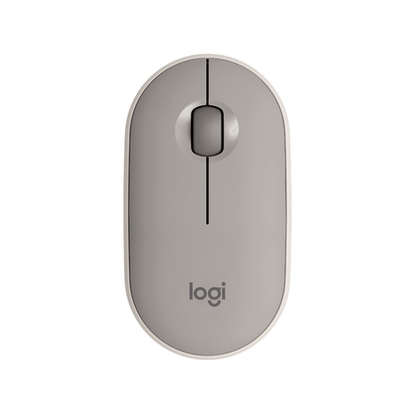 Logitech Pebble M350 Wireless Ambidextrous Mouse - Sand 910-006751