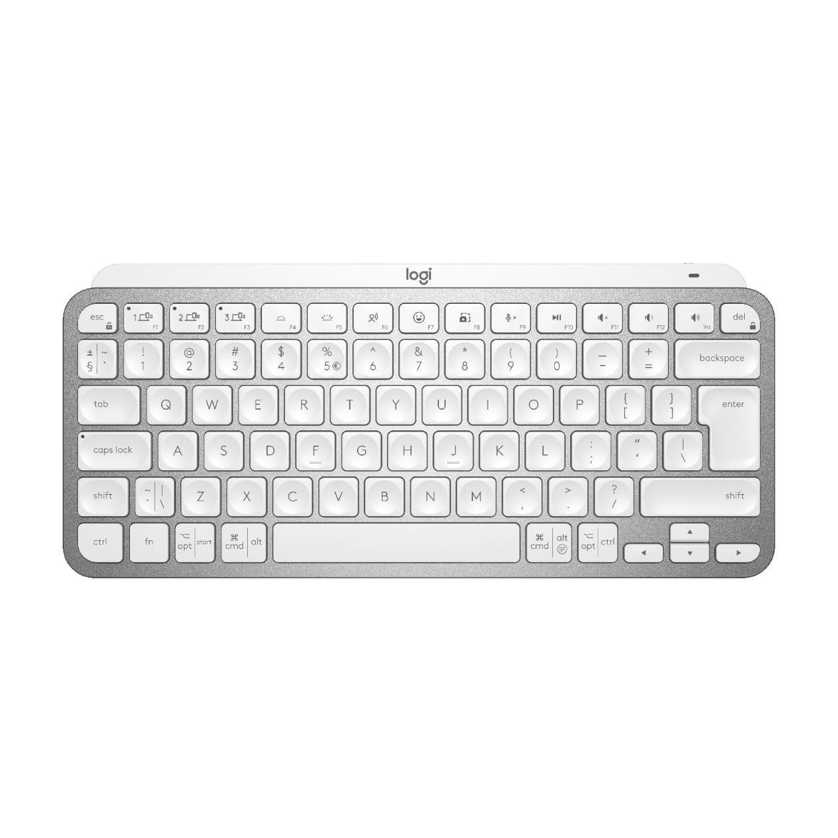 Logitech Mini Minimalist Wireless Illuminated Keyboard MX Keys - Pale Grey 920-010499