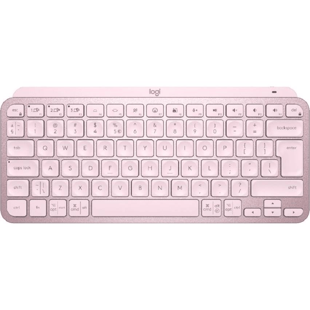 Logitech Mini Minimalist Wireless Illuminated Keyboard MX Keys - Rose 920-010500