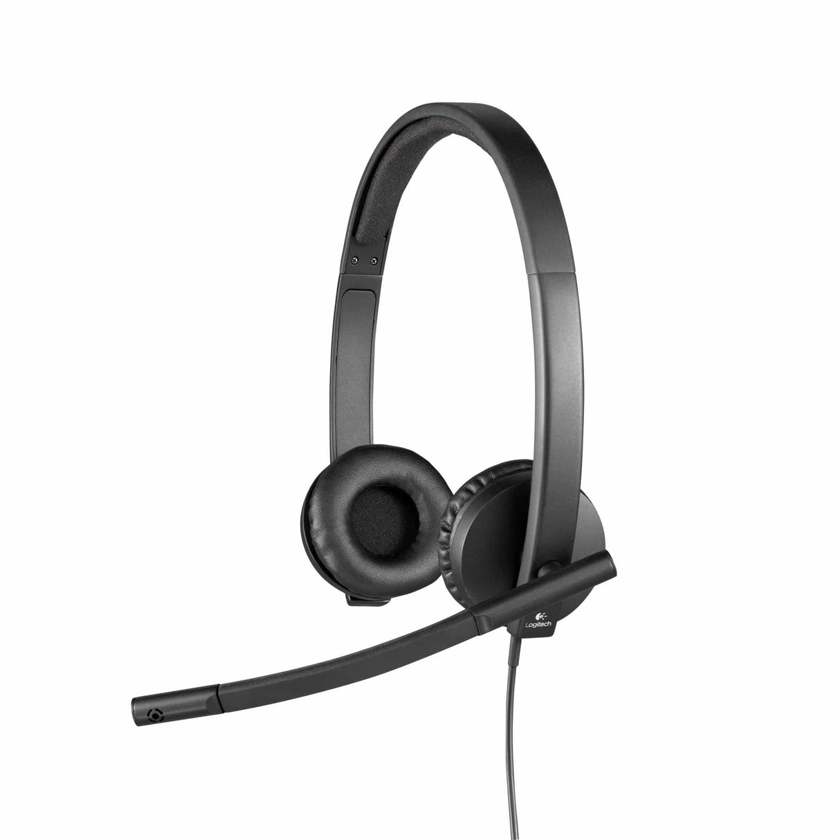 Logitech H570E USB Stereo Headset With Noise-Cancelling Mic Black 981-000575