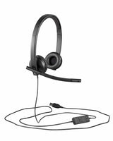 Logitech H570E USB Stereo Headset With Noise-Cancelling Mic Black 981-000575