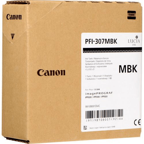 Canon PFI-307MBK Black Printer Ink Cartridge Original 9810B001 Single-pack